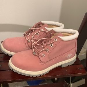 Pink Timberlands